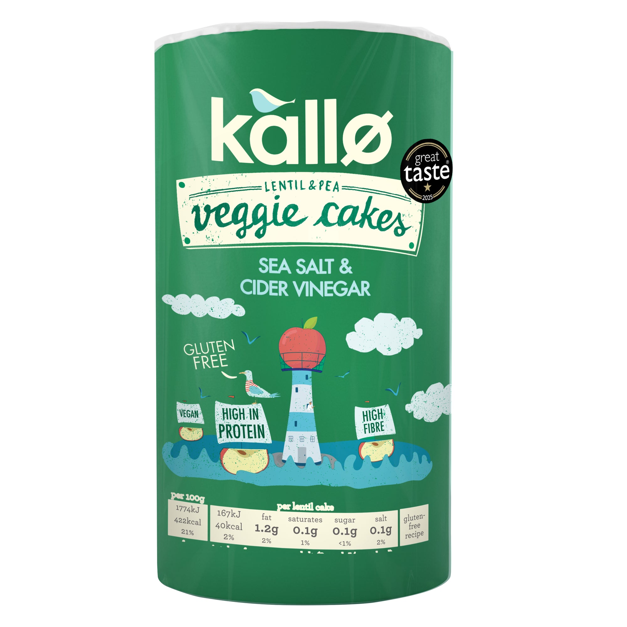Kallo Salt and Vinegar Veggie Cakes 122g