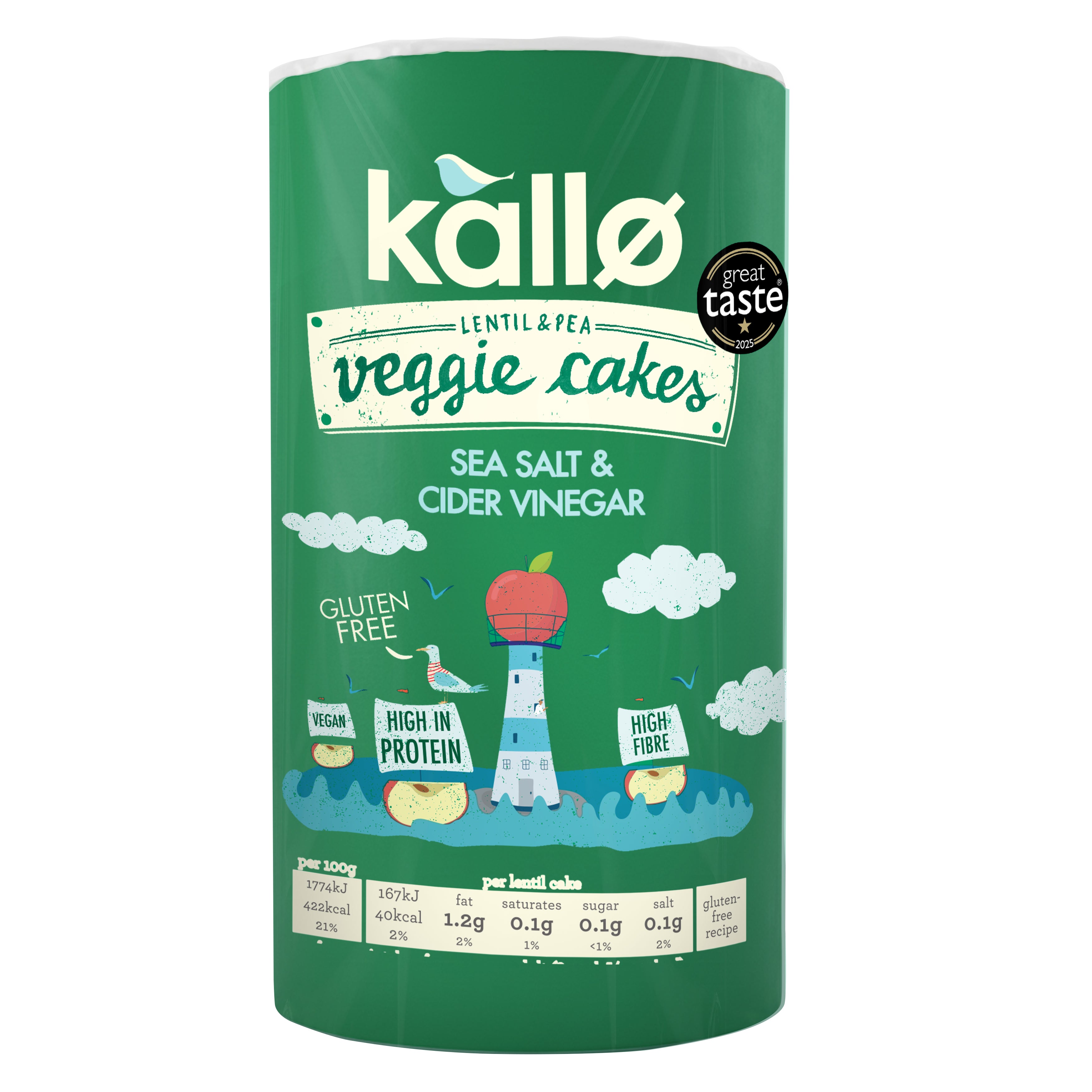 Kallo Salt and Vinegar Veggie Cakes 122g
