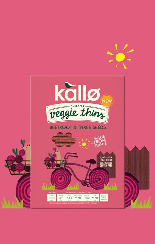 Beetroot and Three Seeds Veggie Thins