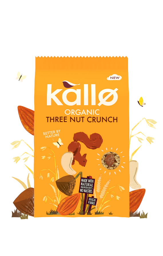 Organic Three Nut Crunch Granola 360g