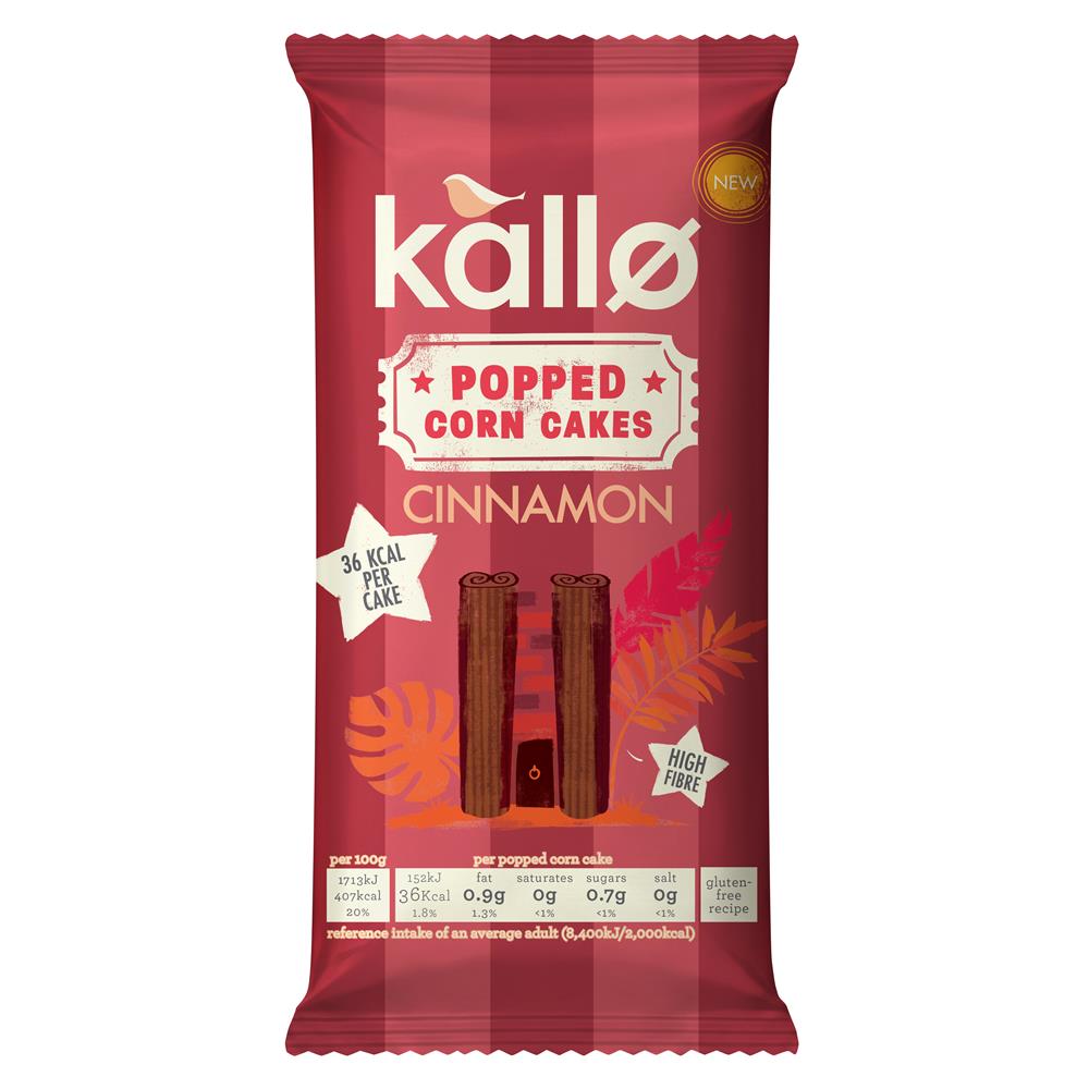 Cinnamon Popped Corn Cakes 125g