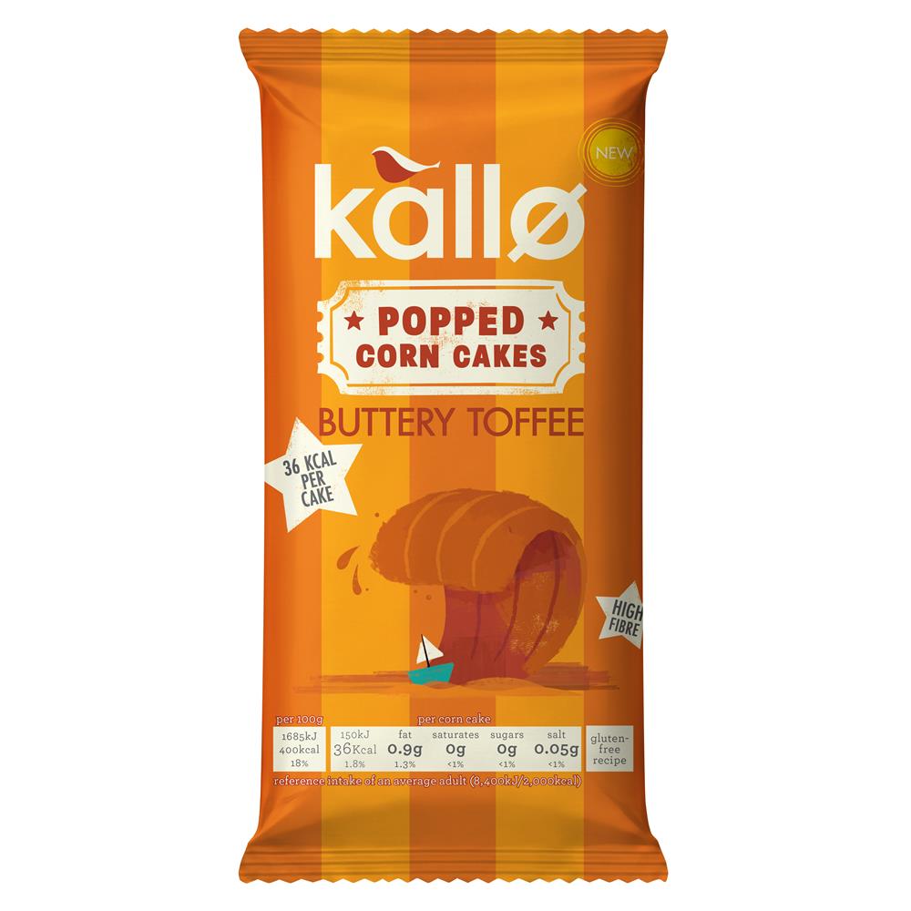 Toffee Popped Corn Cakes 125g