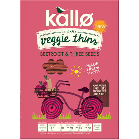 Beetroot and Three Seeds Veggie Thins