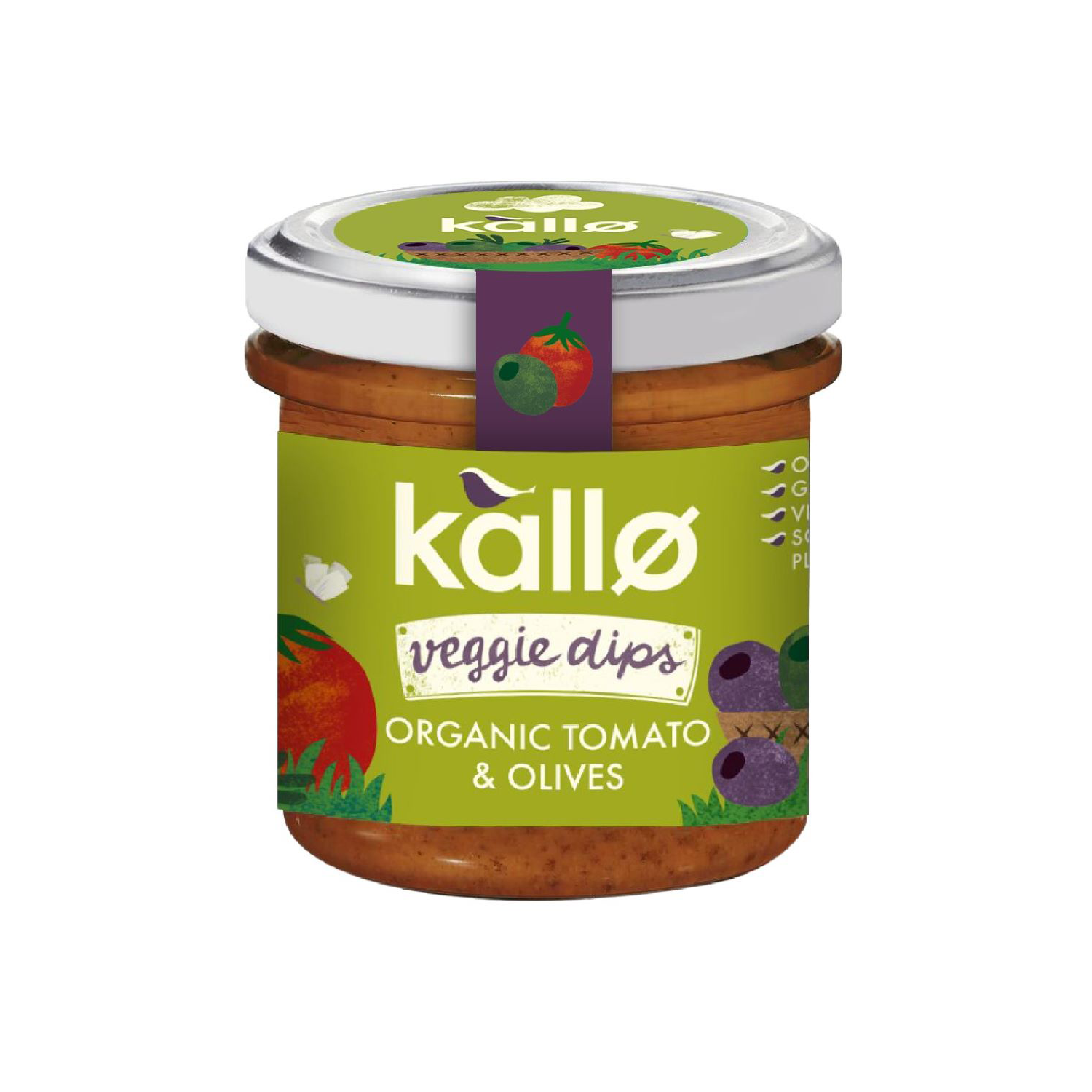 Organic Tomato & Olives Dip 135g