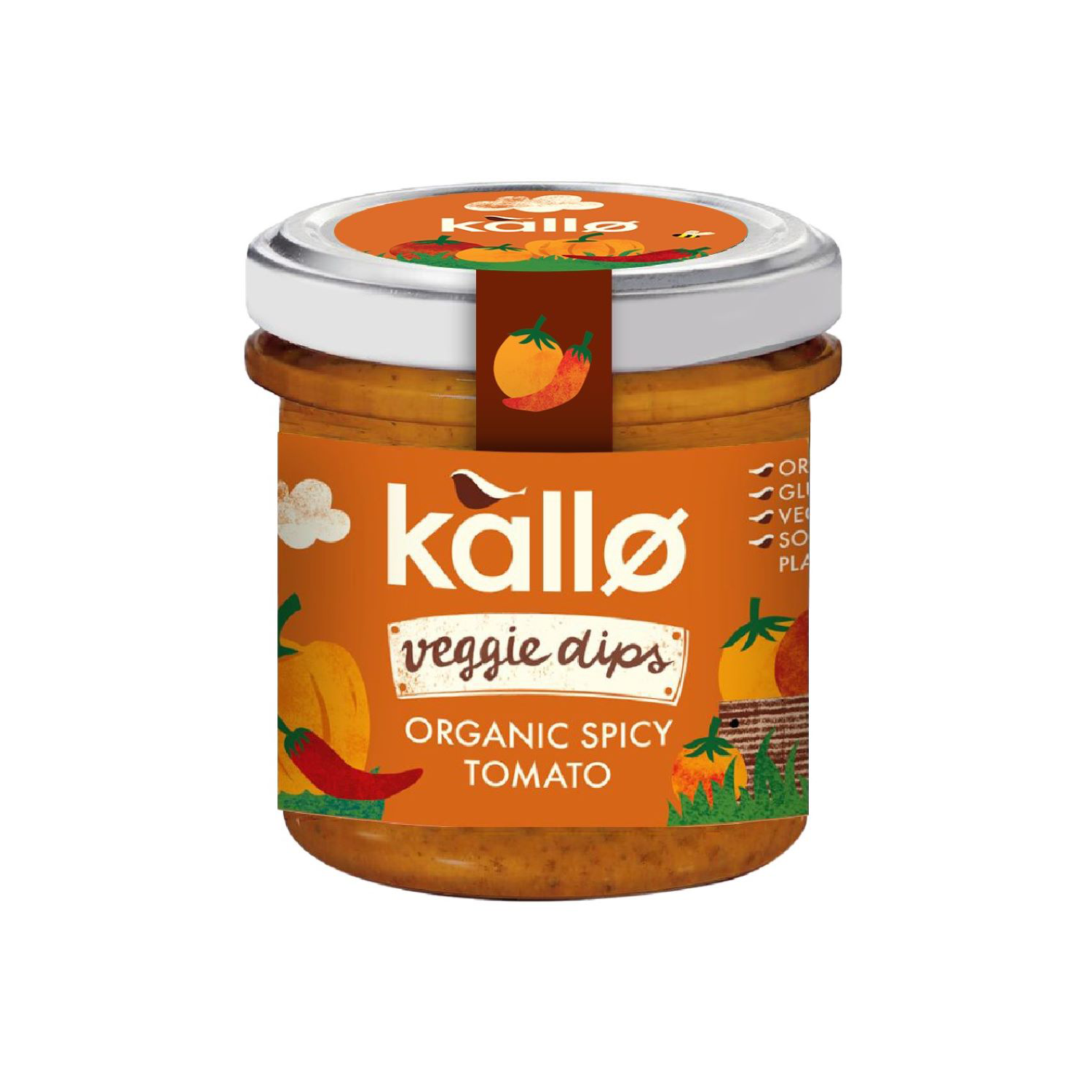 Organic Spicy Tomato Dip 135g