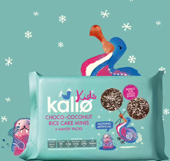 Kids Choco-Coconut Minis Rice cake minis, 6 handy packs