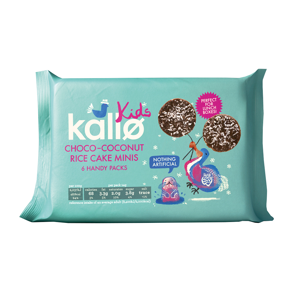 Kids Choco-Coconut Minis Rice cake minis, 6 handy packs